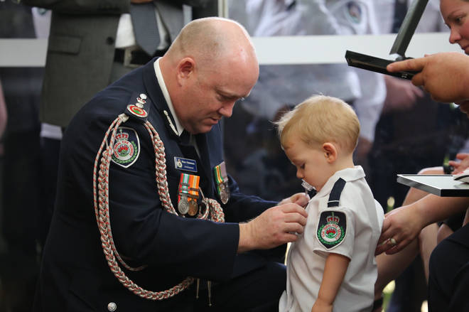 Harvey Keaton was given his dad's medal for bravery posthumously