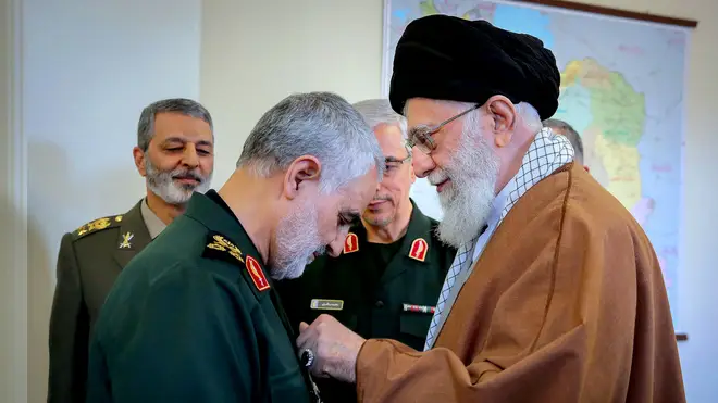 The General had a close relationship with Ayatollah Seyyed Ali Khamenei