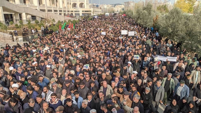Protesters have gathered in Tehran