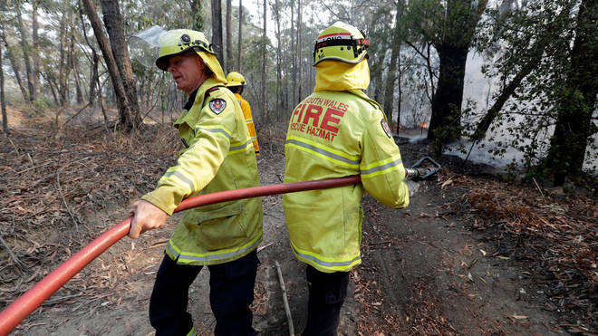 Firefighters have been battling the blazes for weeks