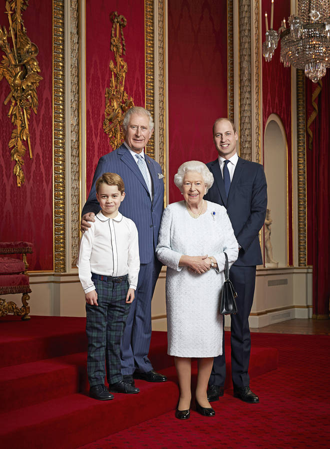 The new portrait taken at Buckingham Palace