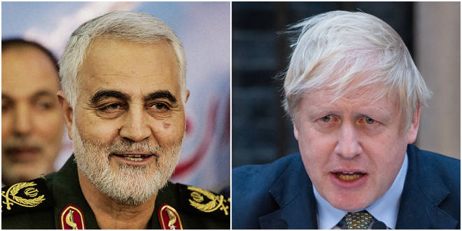 Boris Johnson is yet to comment on the escalating crisis with Iran