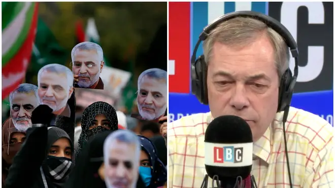 Nigel Farage clashes with Iranian professor who calls the UK "abnormal"