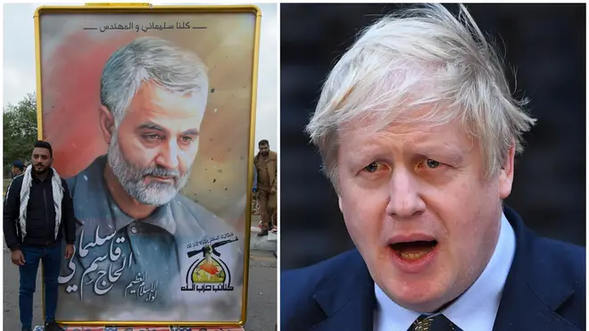Boris Johnson finally responds to Iran crisis calling Qasem Soleimani 'a threat to all our interests'