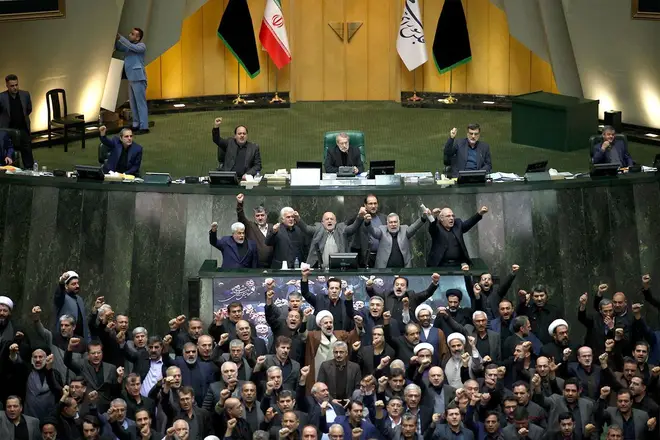 The Iraq parliament voted today to expel foreign military powers