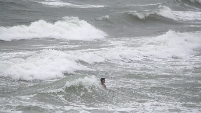 The public are warned to stay away from coastal areas due to heavy winds