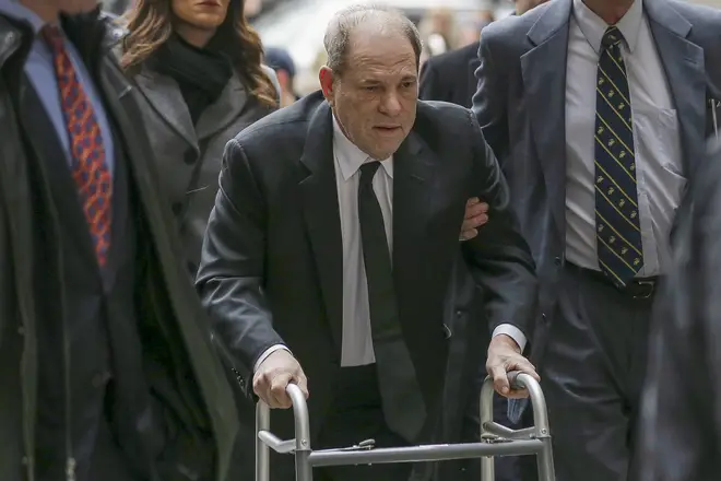 Harvey Weinstein arrives at federal court in New York