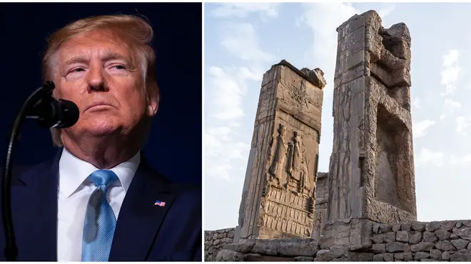 Donald Trump defended his threat to target Iranian cultural sites
