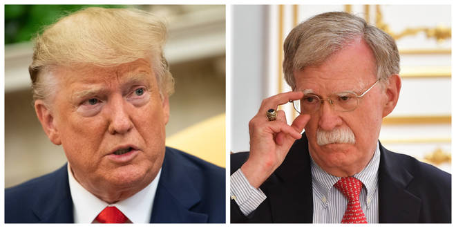 John Bolton (right) said he will testify in the impeachment trial if subpoenaed by the Senate