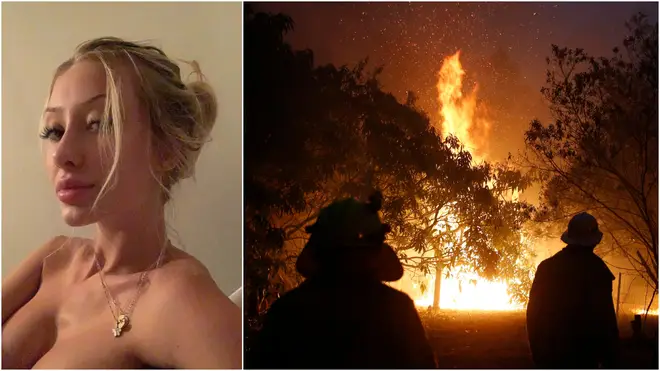Ms Ward claims she was raising money to help victims of the Australian wildfires