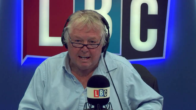 A frustrated Nick Ferrari, taking this caller to task