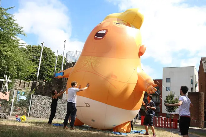The Donald Trump baby balloon