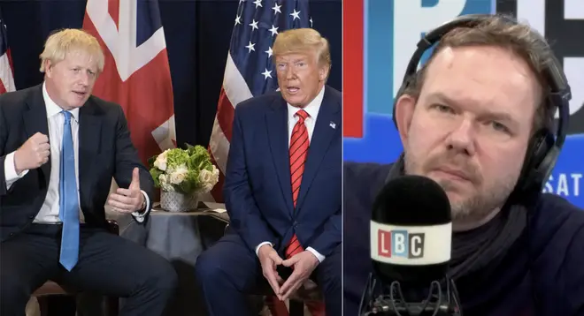 James O'Brien made a great point about Boris Johnson's reaction to Donald Trump's actions