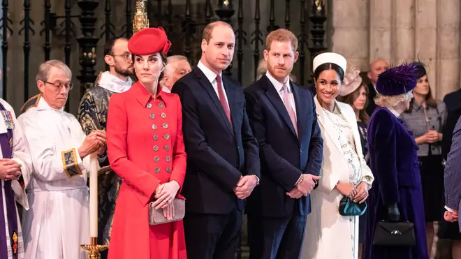 The Duke and Duchess of Cambridge with the Duke and Duchess of Sussex