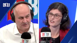 The moment happened during Iain Dale's phone-in with Layla Moran