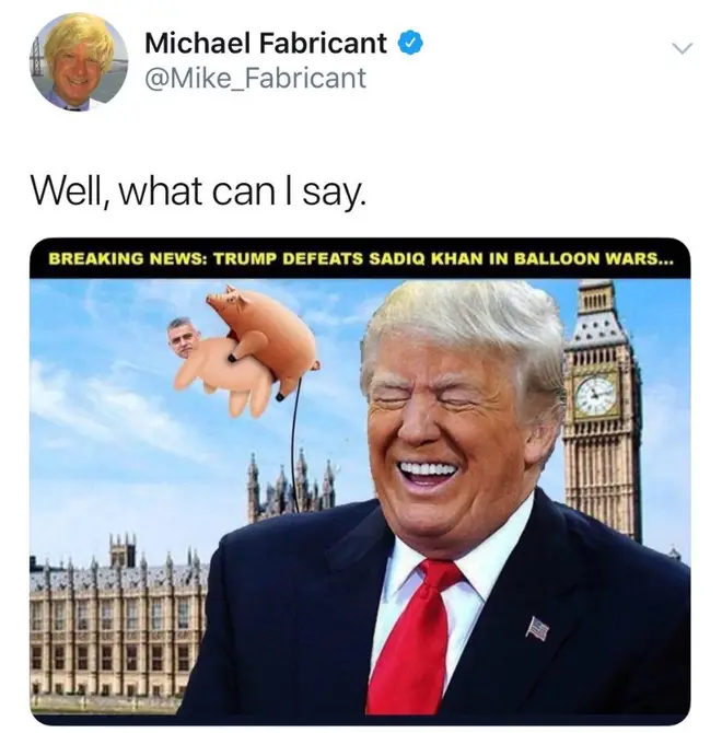 Michael Fabricant has since deleted the tweet