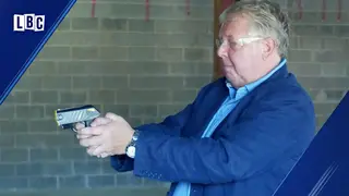 Nick Ferrari during his Time for Tasers campaign