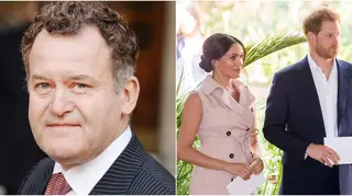 Paul Burrell, Princess Diana’s former butler (left) and Harry and Meghan (right).