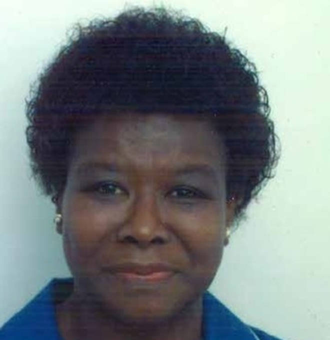 Retired midwife Eulin Hastings, 74