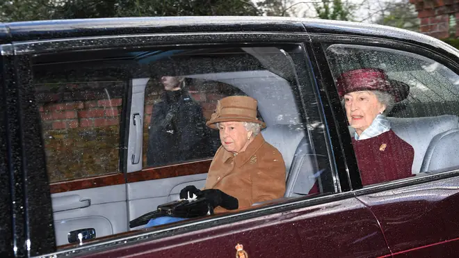 The Queen attended church yesterday