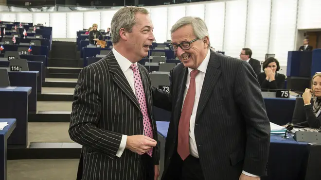 Nigel Farage responded to Jean-Claude Juncker