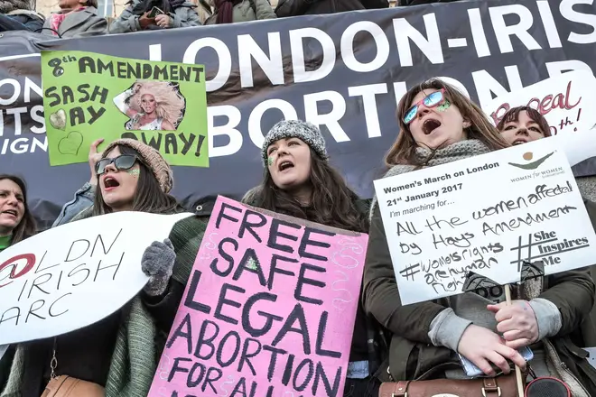 Pro-choice protesters fighting for the right to be autonomous