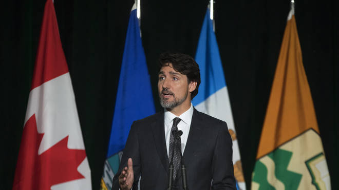 The Canadian PM spoke at a memorial to the victims on Sunday