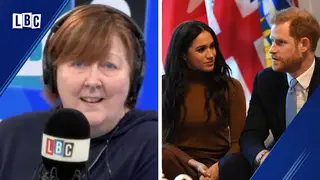 Shelagh Fogarty brands caller "hard-hearted and wrong" over Meghan and Harry