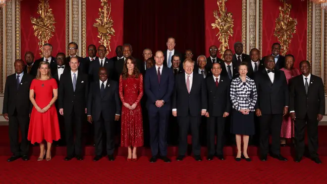 The Duke and Duchess of Cambridge, the Princess Royal and the Earl and Countess of Wessex join Heads of Government, Ministers and members of NGOs attending the UK-Africa Investment Summit