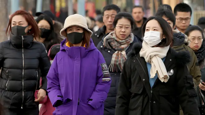 People have been wearing respiratory masks in Beijing