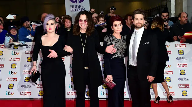 The Black Sabbath frontman, pictured with his family, suffered a fall before his diagnosis