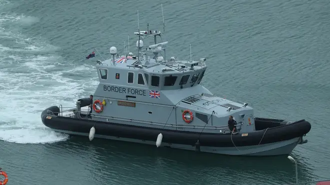 File photo: Border Force intercepted two boats in the Channel on Wednesday