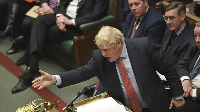 Boris Johnson has called for "rancour and division" to be left behind
