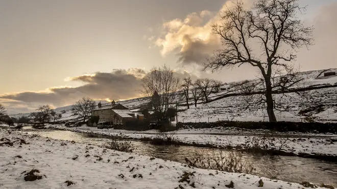 Snow is predicted in parts of Scotland and northern England