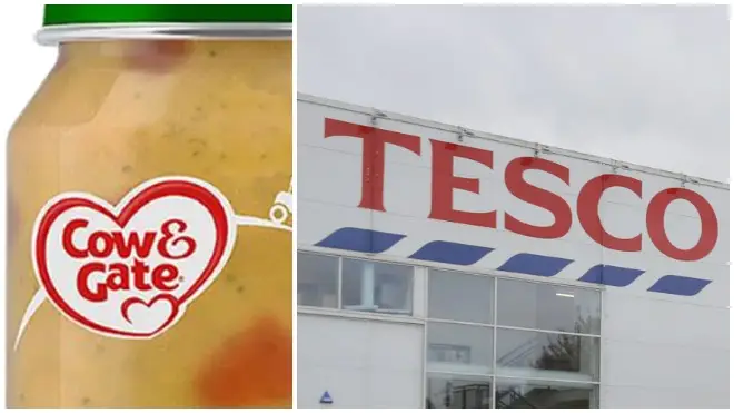 Cow & Gate products sold in Tesco supermarkets are being recalled