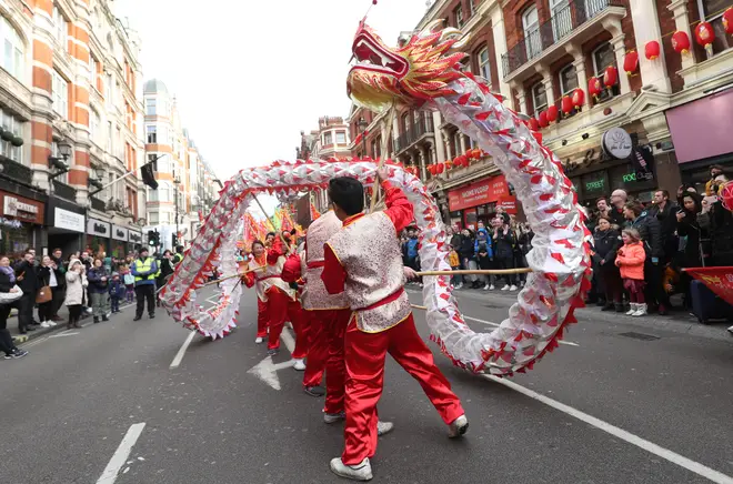 Thousands celebrated Chinese New Year in London