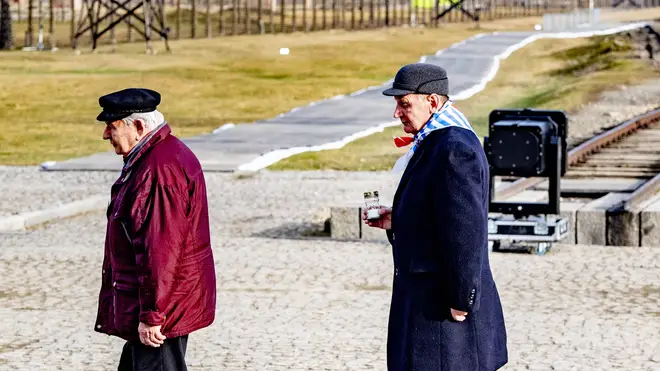 Survivors of the death camp gathered to commemorate the 75th anniversary of its liberation