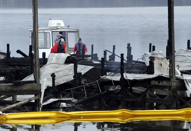 The Alabama dock fire destroyed at least 35 boats