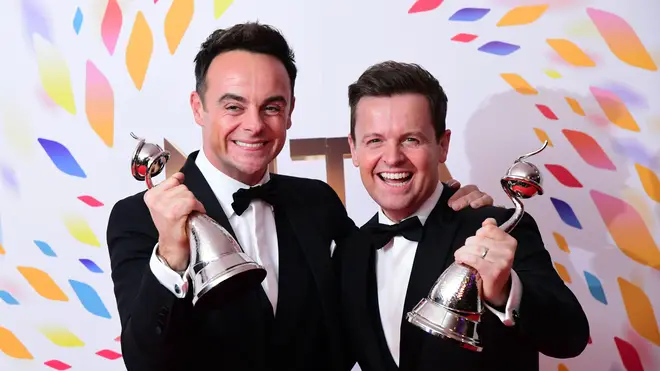 Ant & Dec won the best television presenter award for the 19th time