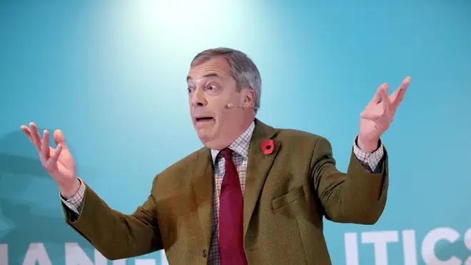 Nigel Farage will carry out his final action as an MEP on Wednesday