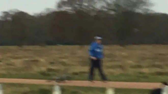 Police want to trace this cyclist after a man was left with a broken leg