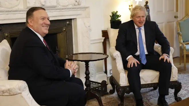 Boris Johnson met with Mike Pompeo earlier today