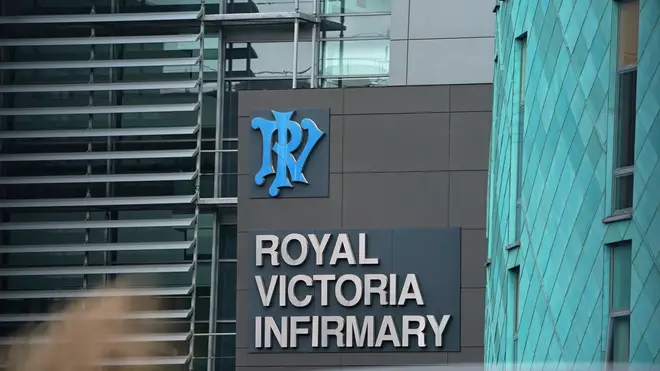 The two UK coronavirus patients were taken to the Royal Victoria Infirmary in Newscastle