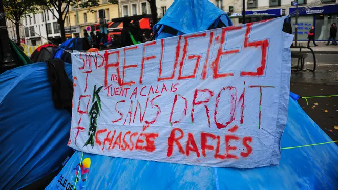 Tents from refugee camps were cleared from Calais, said the charity founder