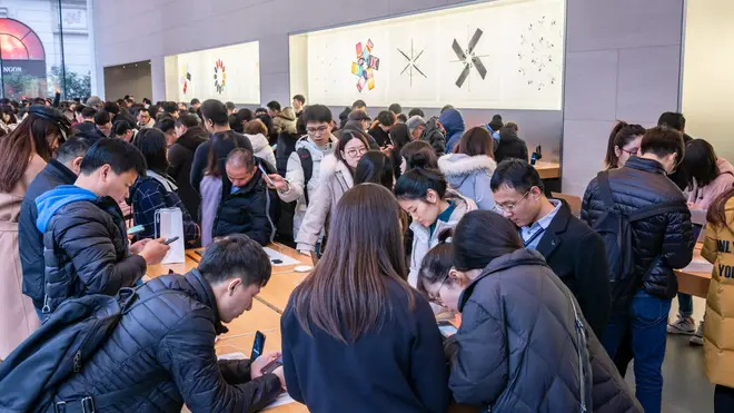 China is Apple's third-biggest market in terms of sales