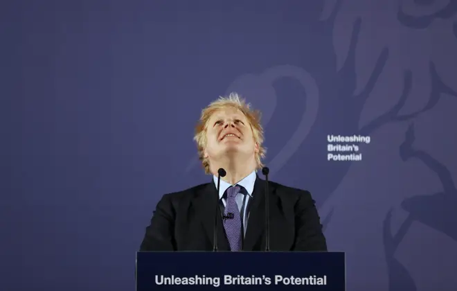 Boris Johnson was speaking in Greenwich