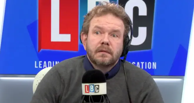 James O'Brien reacting to what he was told by caller James