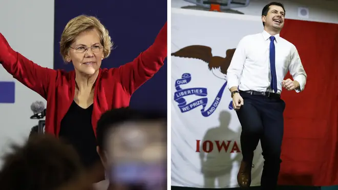 Elizabeth Warren and Pete Buttigieg are also polling well in Iowa