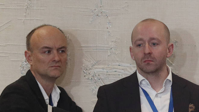 Boris Johnson's senior aide Lee Cain (right) asked certain reporters to leave No 10