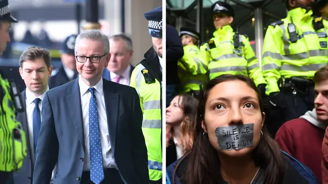 Michael Gove warned that protests can&squot;t be allowed to "be a pain" for Londoners